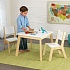 Детский игровой набор: стол и 2 стула Модерн, цвет – белый  - миниатюра №2
